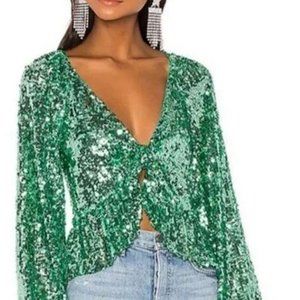 For Love & Lemons sequin jacket  XS